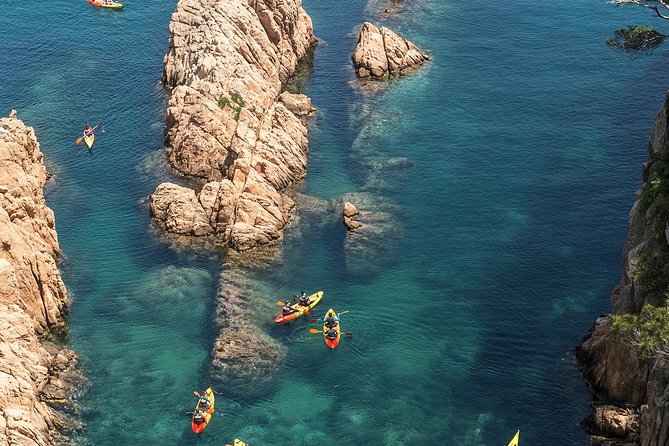 Costa Brava Kayaking and Snorkeling Small Group Tour with Lunch - San Pol Beach and the first safety briefing