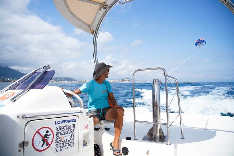 Dénia: Boat Trip & Parasailing Experience with Sunset Option - Leaving Dénia port for the Costa Blanca