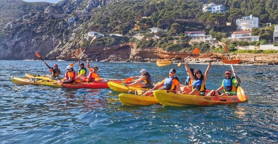 Dénia: Cova Tallada kayak trip - San Antonio cove and the return toward Les Rotes