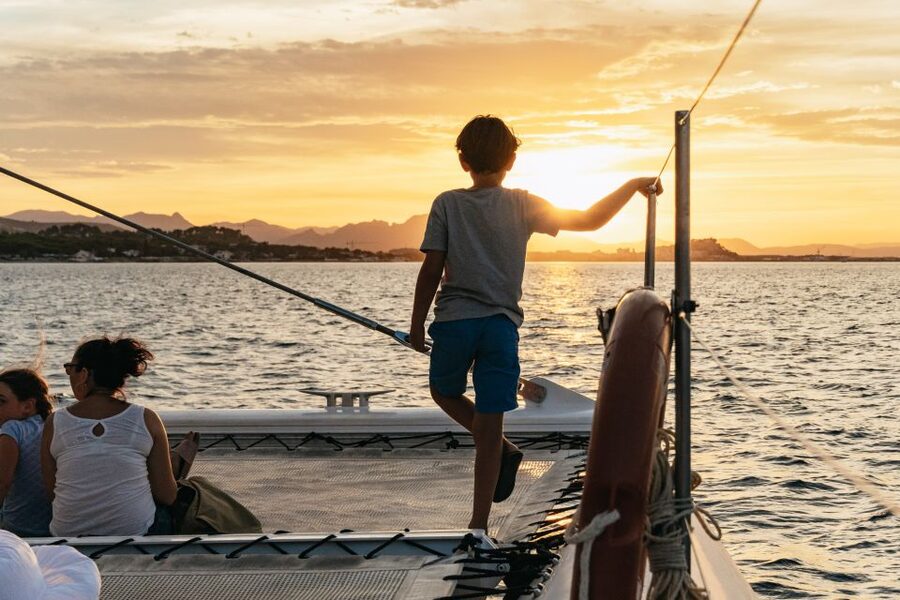 Dénia: Daytime or Sunset Catamaran Cruise - Sunset sailing with music and cava