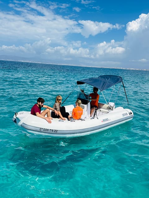 El Arenal: Private Mallorca Boat Rental (No License Needed) - What the small boat feels like on the water