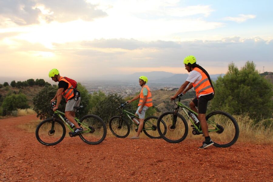 Electric Bike Tour with 2 Options to Explore Granada - Sunset from the top of Granada