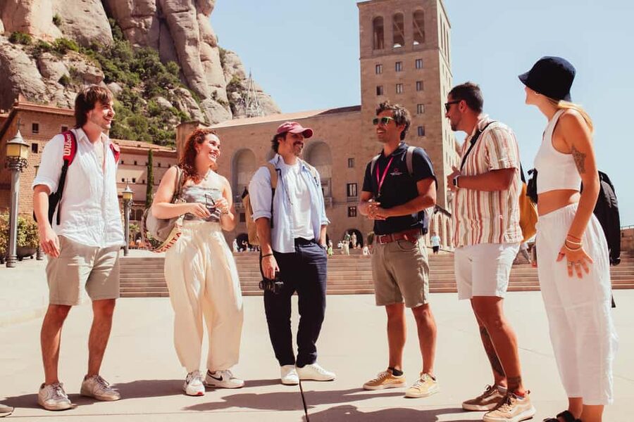 From Barcelona: Full-Day Montserrat & Wine Small Group Tour - The short walk and the mountain’s spiritual side