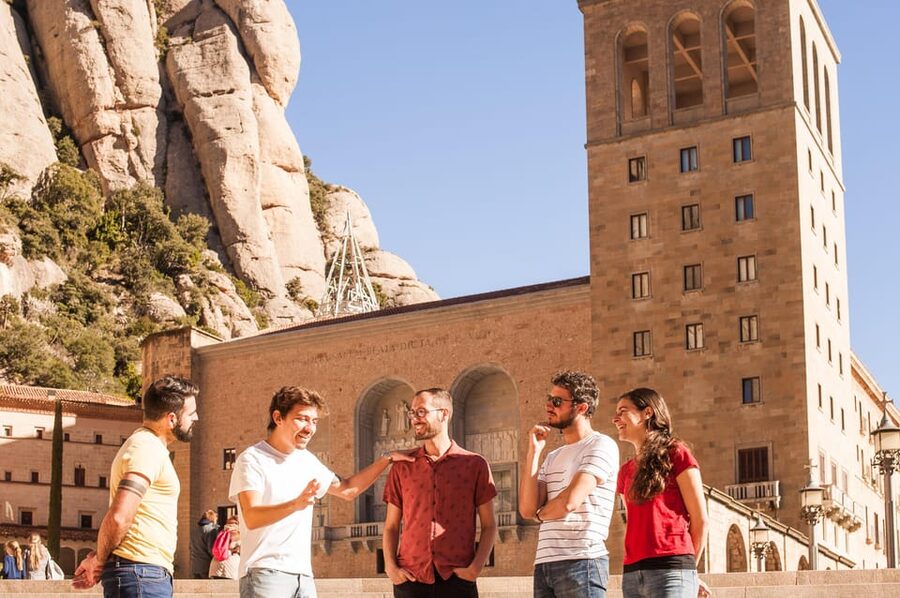 From Barcelona: Montserrat Half-Day Wine and Tapas Trip - Montserrat basilica and the mountain monastery