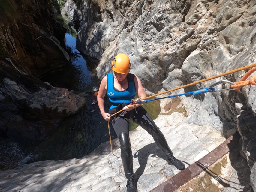 From Estepona: Guadalmina River Guided Canyoning Adventure - Swimming through the Guadalmina River