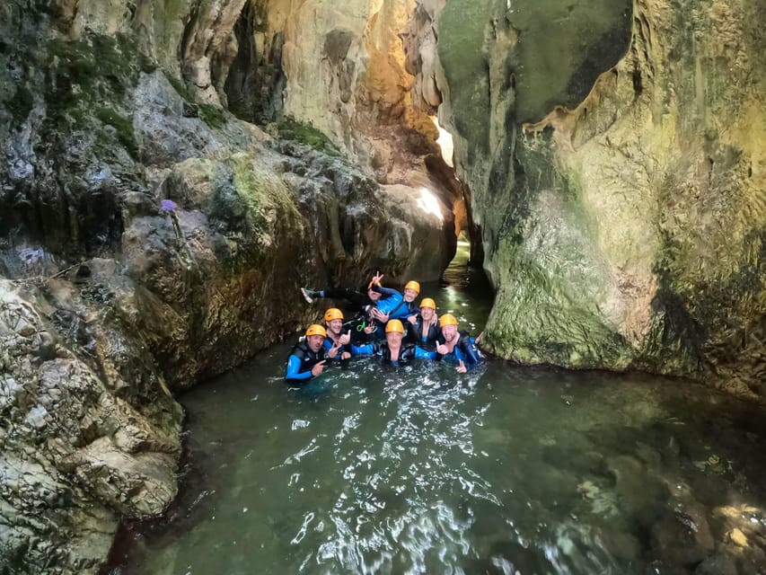 From Estepona: Guadalmina River Guided Canyoning Adventure - Photos, video, snacks, and the final walk
