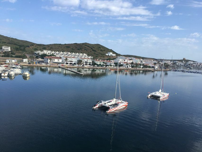 From Fornells: Half-Day Menorca Catamaran Trip w/ Snorkeling - Snacks, drinks, and the value of $88