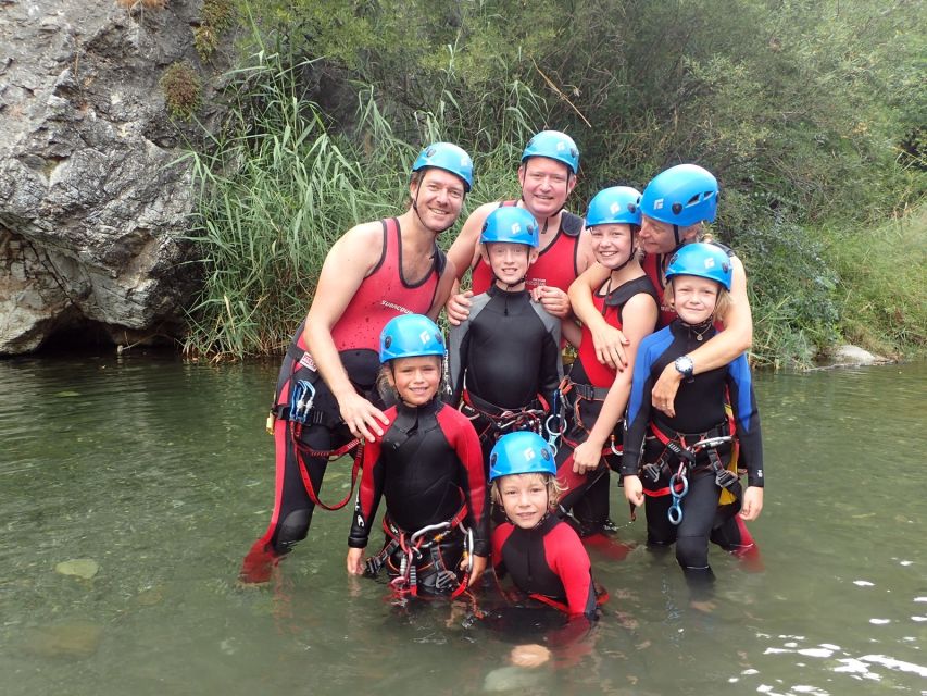 From Marbella: Guadalmina River Guided Canyoning Adventure - Guides, safety, and group size