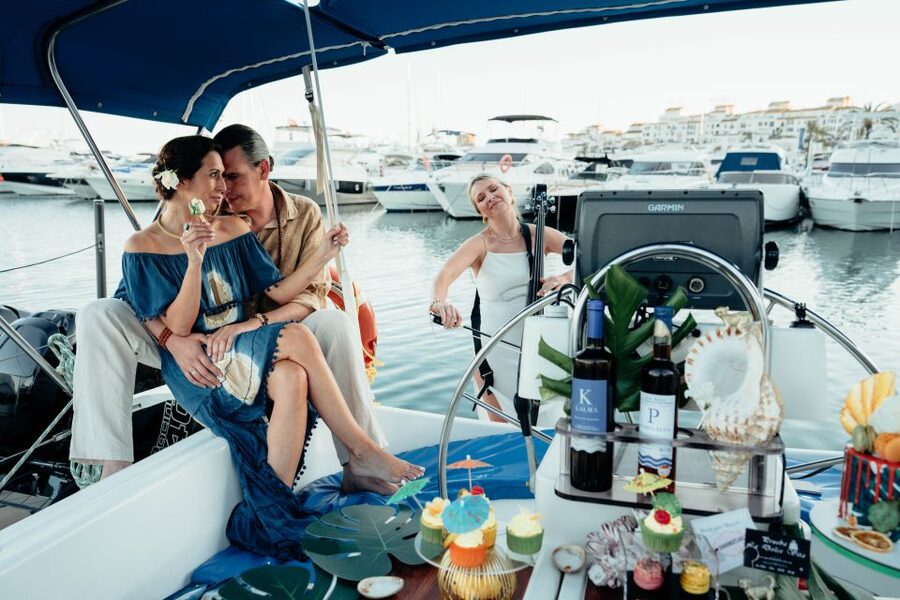 From Marbella: Private and Group Sailboat Cruise & Drinks - A good choice for celebrations and easygoing groups