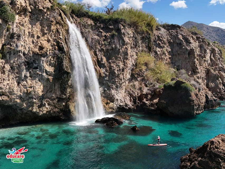 From Nerja: Guided Paddle Surf Cliffs and Maro Waterfall - Getting to Burriana Beach and preparing well