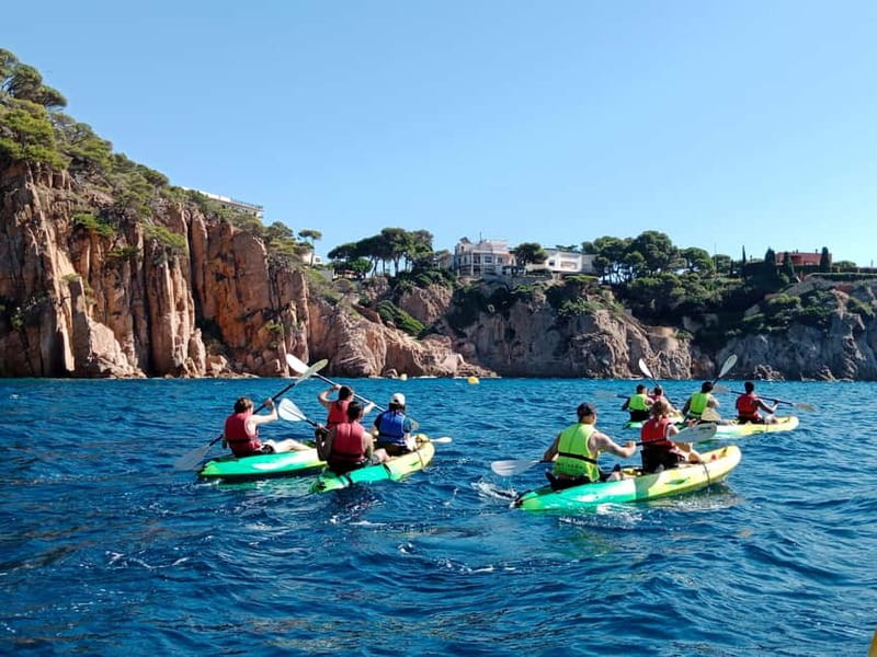From Sant Feliu de Guíxols: Kayak and Snorkel in Costa Brava - Paddling along the Costa Brava cliffs