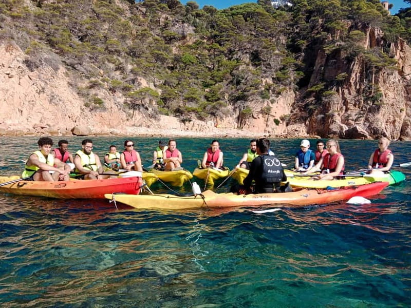 From Sant Feliu de Guíxols: Kayak and Snorkel in Costa Brava - The cove and snorkeling stop
