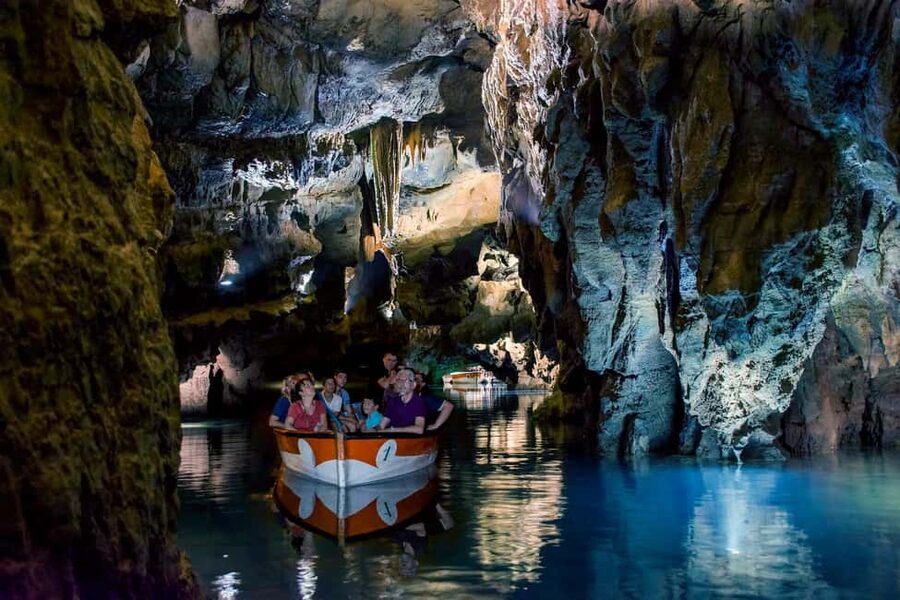 From Valencia: Caves of San José Guided Tour & Boat Ride - Walking through the dry gallery
