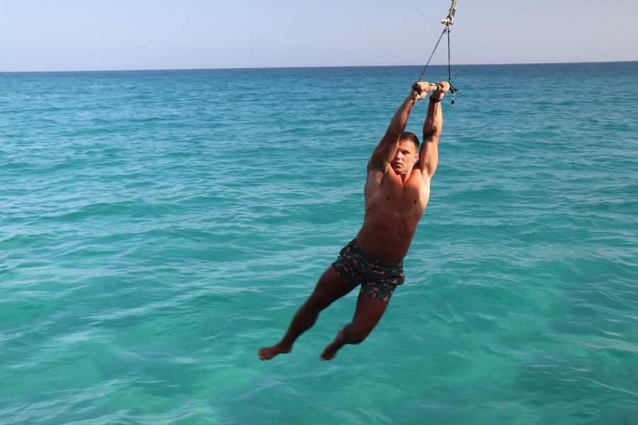 Fuerteventura: 4-Hour Pirate Sailing Adventure - Swimming, the sea swing, and the attached pool
