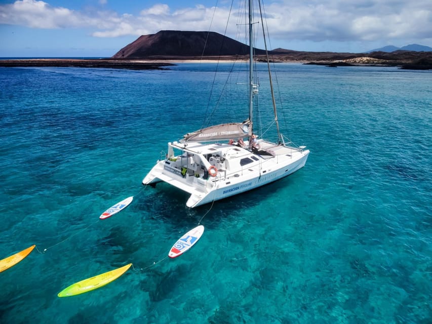 Fuerteventura : Catamaran excursion to Lobos Island - La Concha beach: the best part for active swimmers