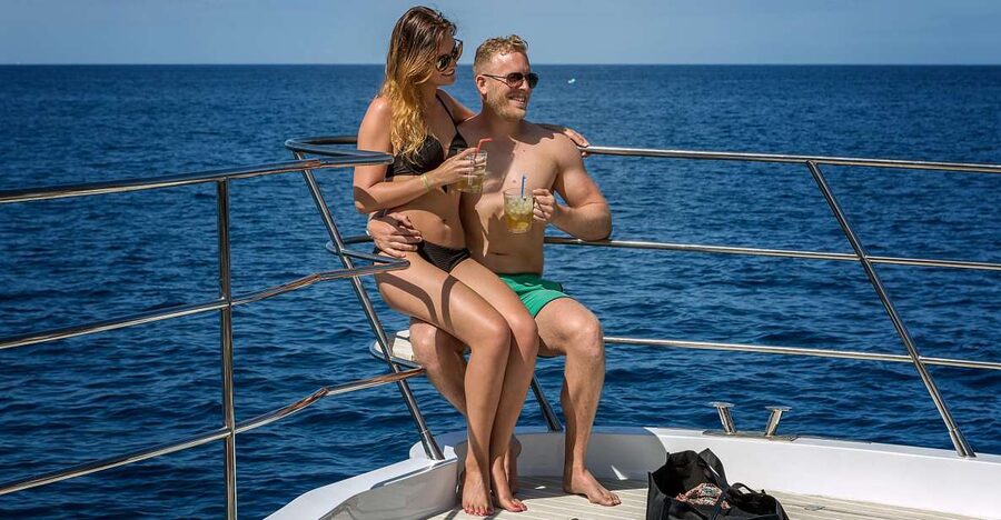 Gran Canaria: Afternoon Catamaran Cruise with Food & Drink - What the coastline looks like from the catamaran