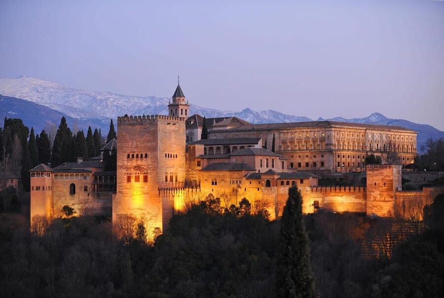 Granada: Alhambra and Generalife Garden Ticket & Guided Tour - Starting Beside the Alhambra Wall Map