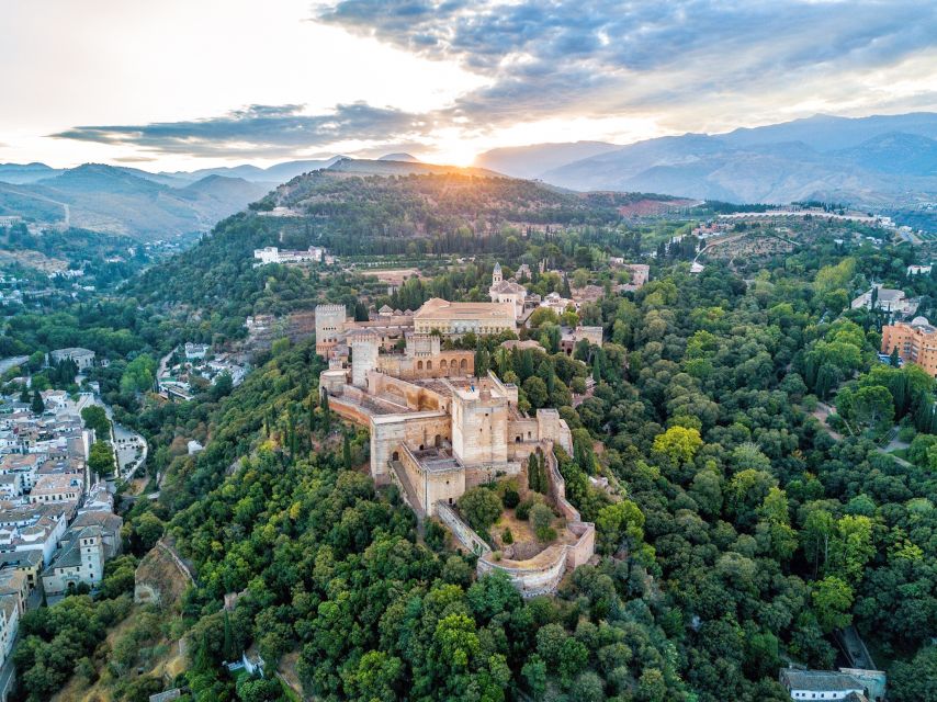 The Alhambra above Granada in the first light