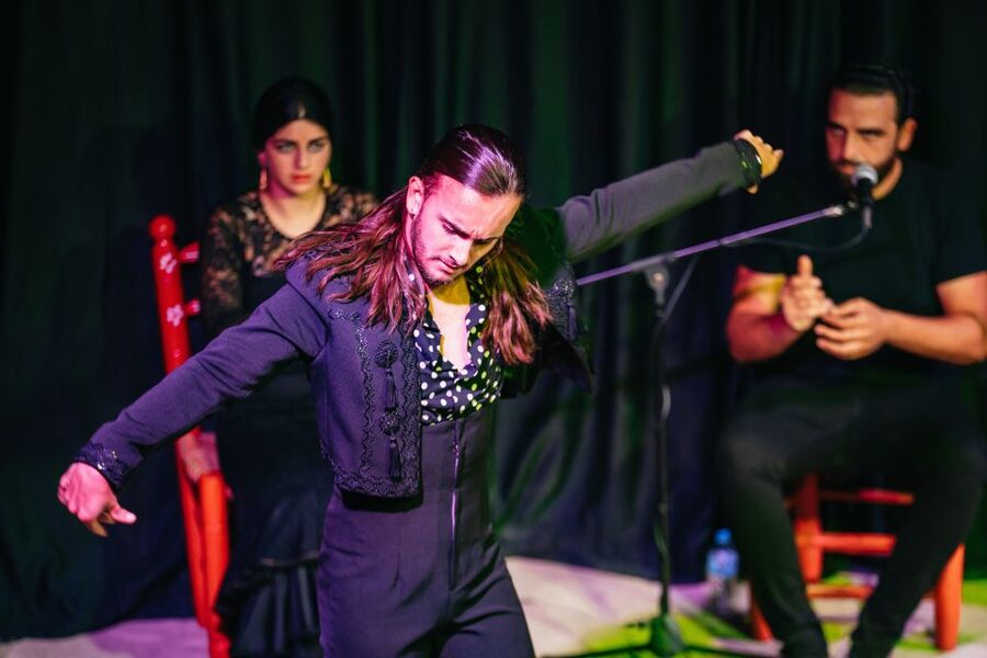 Granada: Flamenco Show in La Alboreá - Adding wine, ham, chorizo, and cheese