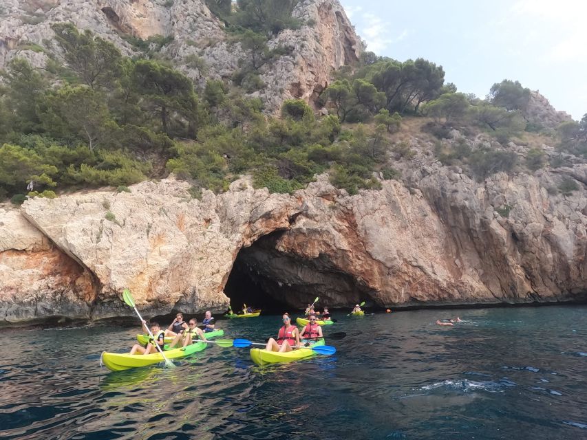 Granadella: Caló, Cova Llop Marí, and Ambolo Kayak Trip - What the three-hour route actually feels like
