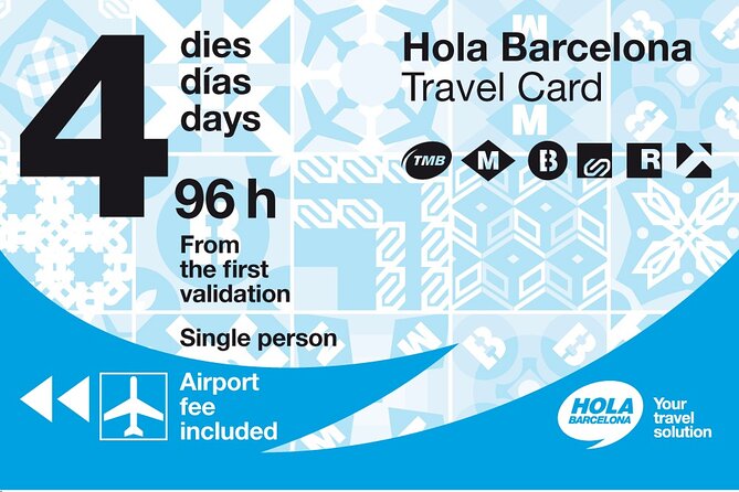 Hola Barcelona Travel Card - Starting at Barcelona Airport