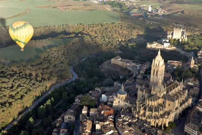 Hot Air Balloon over Segovia with Optional Transfers from Madrid - The Alcázar from a storybook angle