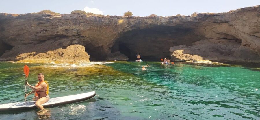 Ibiza: Sea Caves & Coves Snorkeling Paddle Boarding Tour - Choosing the sunset departure