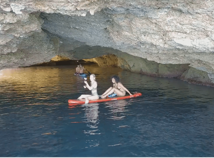 Ibiza: Snorkeling and SUP Paddle, Beach and Cave Boat Tour - Cala Comte: Clear Water And Open Views
