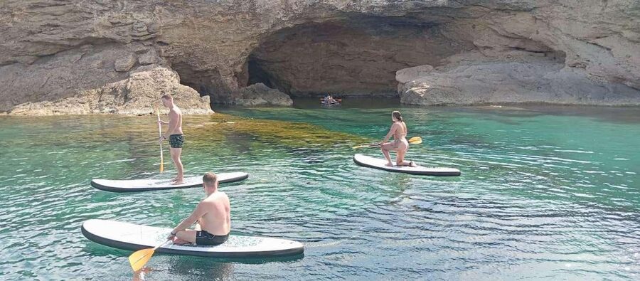 Ibiza: Snorkeling, Sunset Beach and Cave Boat Trip - The pirate cave and changing sea conditions