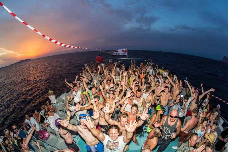 Ibiza: Sunset Boat Party Cruise with DJs with 2 Clubs - Finding your place on the refurbished catamaran