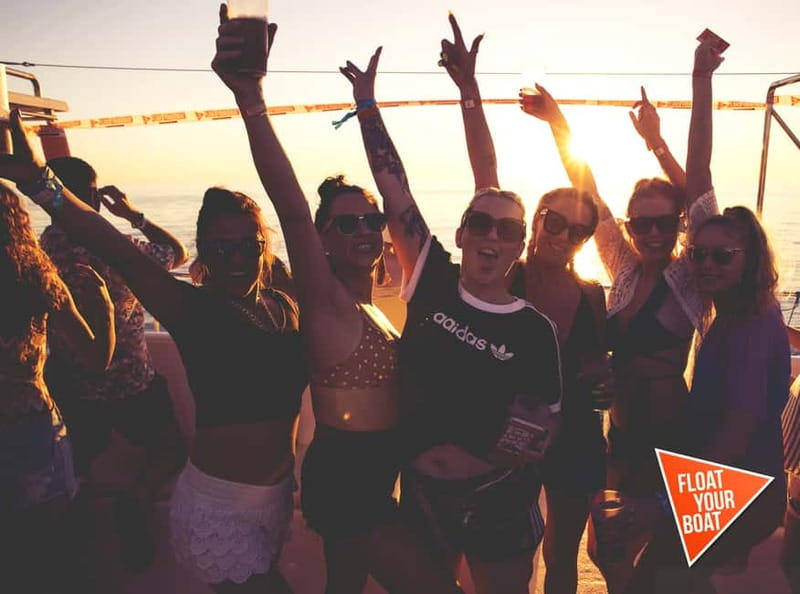 Ibiza: Sunset Boat Party Cruise with DJs with 2 Clubs - Club entry after the boat party