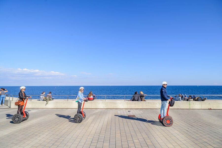 Intro Segway Tour Barcelona 1h - Port Vell, the Columbus sculpture, and the harbor
