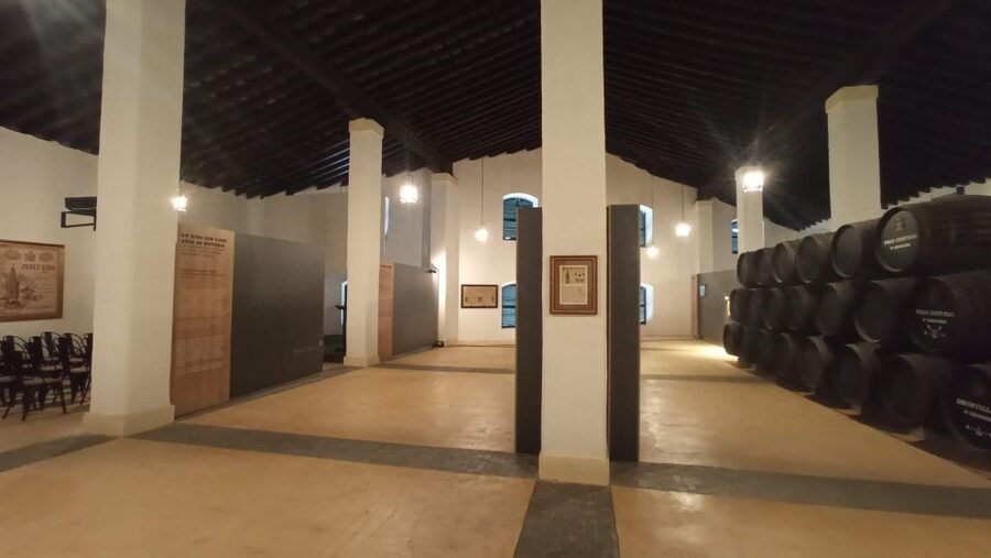 Jerez de la Frontera: Sherry Winery Tour with Tasting - The label exhibition gives the tour a human touch