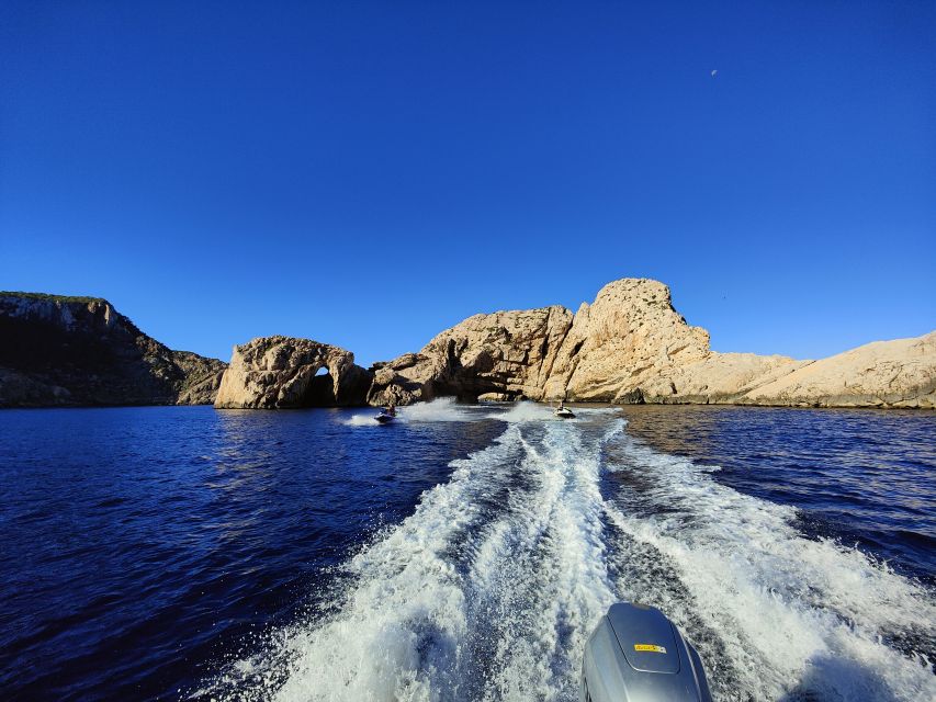 Jet Ski to Margaritas Islands from San Antonio - No License - Ses Margalides and the natural arch