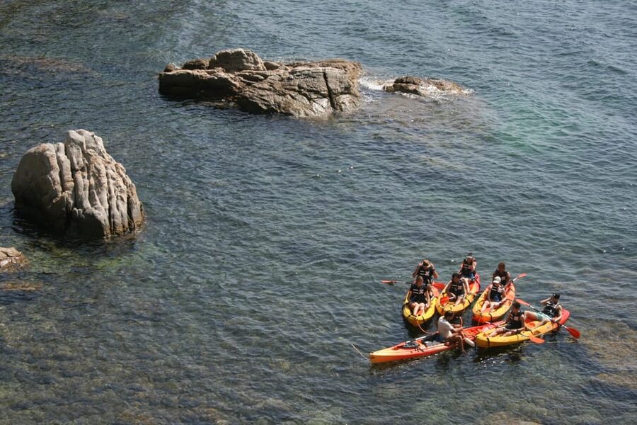 Kayak and Snorkel in Playa de Aro, Costa Brava - Beach bars, photos, and optional rock jumping