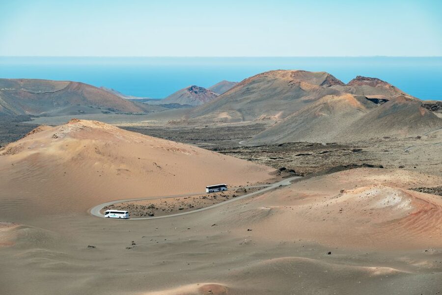 Lanzarote: Timanfaya National Park & La Geria Tour - La Geria’s vineyards on black volcanic soil