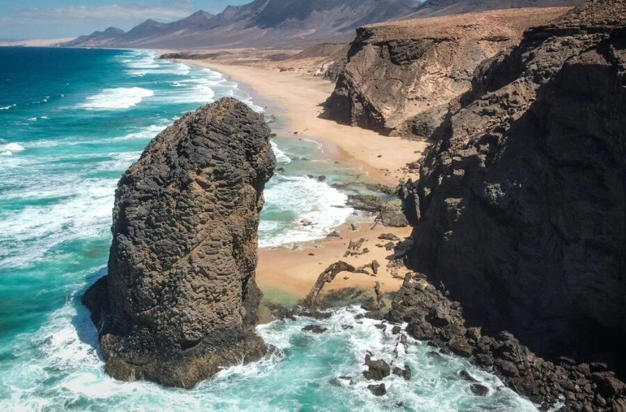 Las Palmas: Fuerteventura Cofete Beach and Desert Safari - The desert section at Istmo de la Pared
