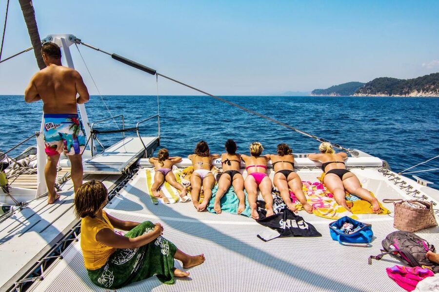 Lloret de Mar: Catamaran Sailing Cruise with BBQ and Drinks - Morning, afternoon, or Saturday celebration?