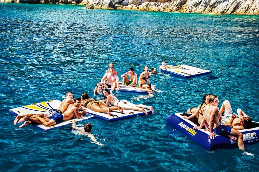 Lloret de Mar: Catamaran Sailing Cruise with BBQ and Drinks - The two-hour anchor stop
