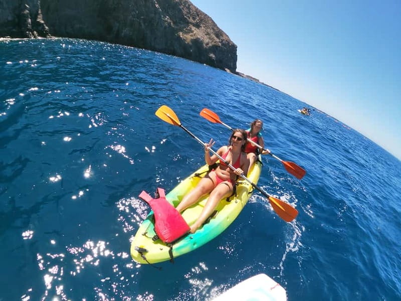 Los Cristianos: Kayak and Snorkel with Turtles and Photos - The final 30 minutes, searching for dolphins and crabs
