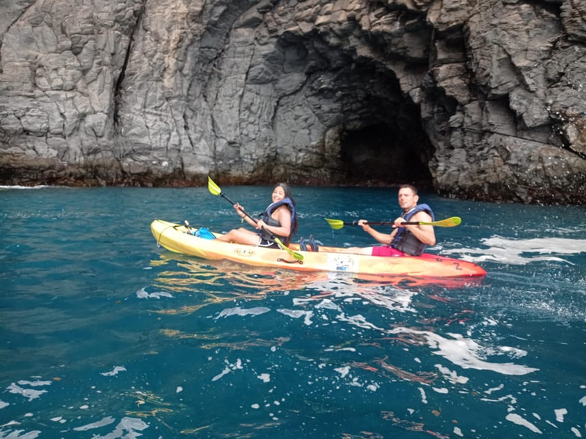 Los Cristianos: Kayak & Snorkel Tour with turtles and photos included - What the Los Cristianos coastline gives you