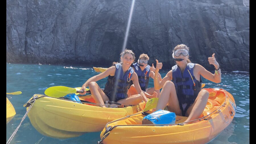 Los Cristianos: Kayak & Snorkel Tour with turtles and photos included - Guaza Cliff and the protected coast