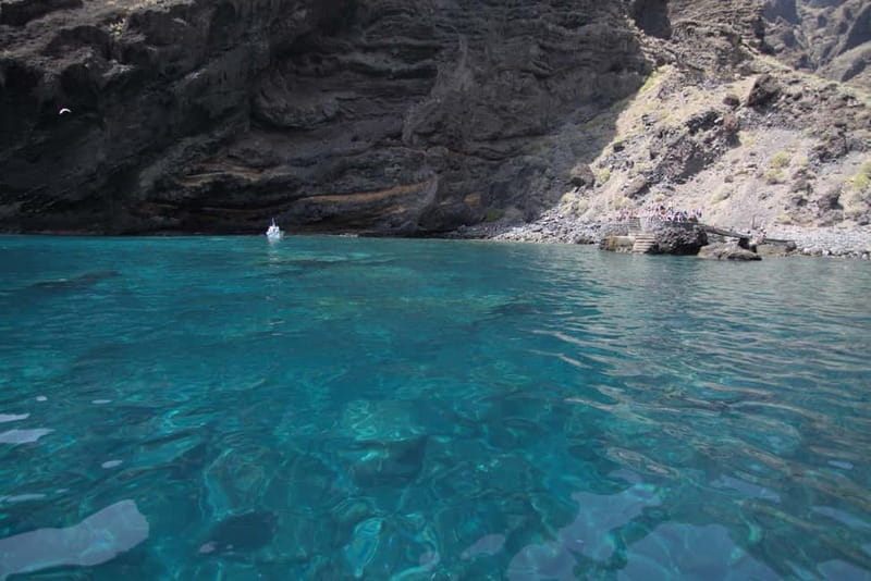 Los Gigantes: Whale or dolphin watching and swimming tour in Masca - Returning beside the Los Gigantes cliffs