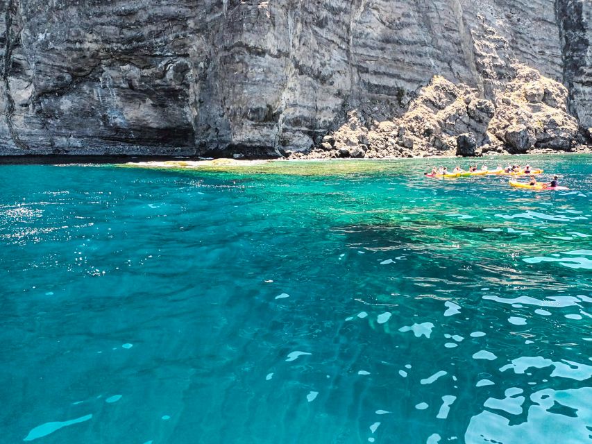 Los Gigantes: Whales and Dolphin Watching Cruise with Lunch - The return beneath Los Gigantes