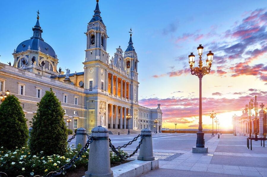 Madrid: Afternoon Royal Palace and Almudena Cathedral Tour - Almudena Cathedral’s colorful interior