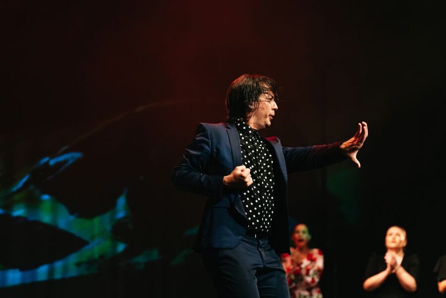 Madrid: "Emociones" Live Flamenco Performance - The room: tables in front, theater seats behind