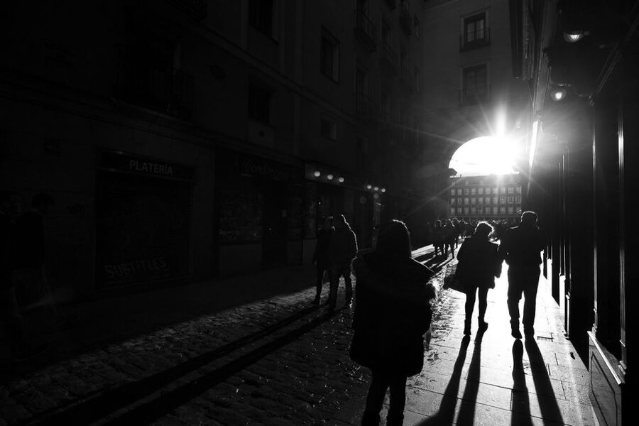 Madrid: Enchanted Evening Walking Tour in Spanish - Plaza Mayor and the darker details of a famous square