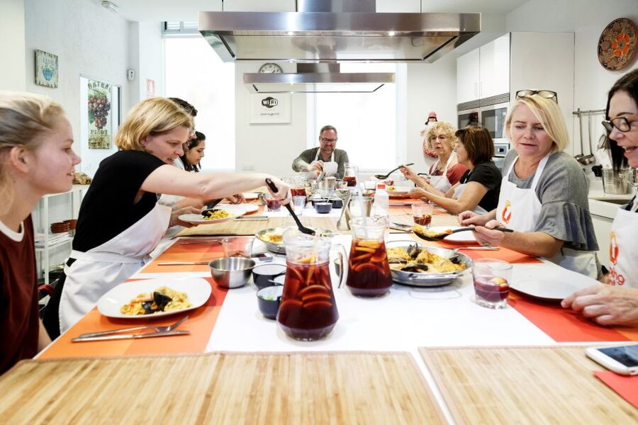 Madrid: Half-Day Spanish Cooking Class - Eating what you cook around a shared table