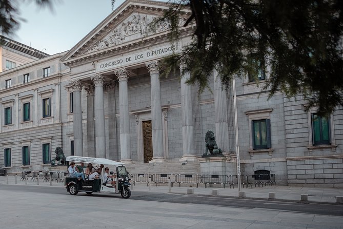 Madrid Historical Tour with Local Guide in Eco Tuk Tuk Private - Atocha Station and the city’s modern connections