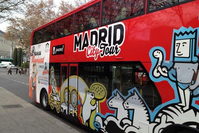 Madrid Panoramic City Bus Tour - Upper deck, lower deck, and Madrid weather
